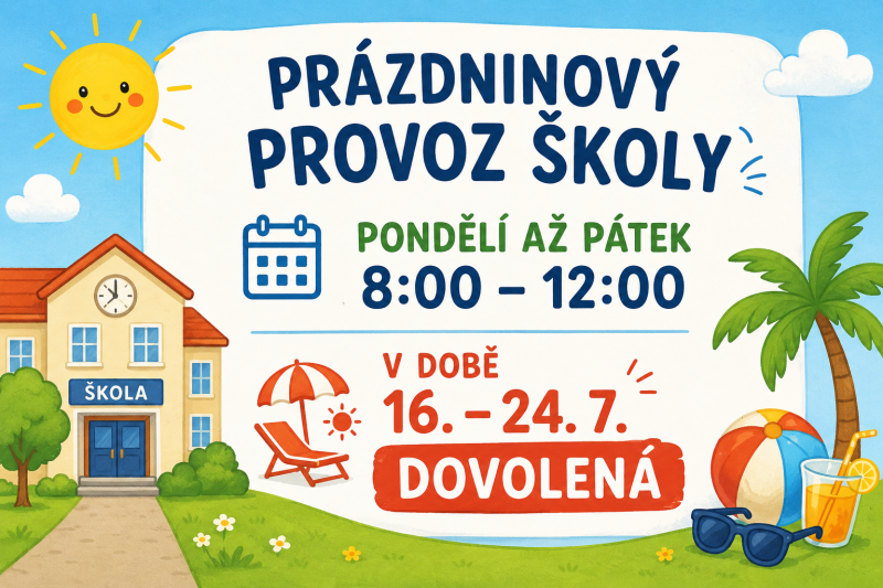 Prázdninový provoz školy